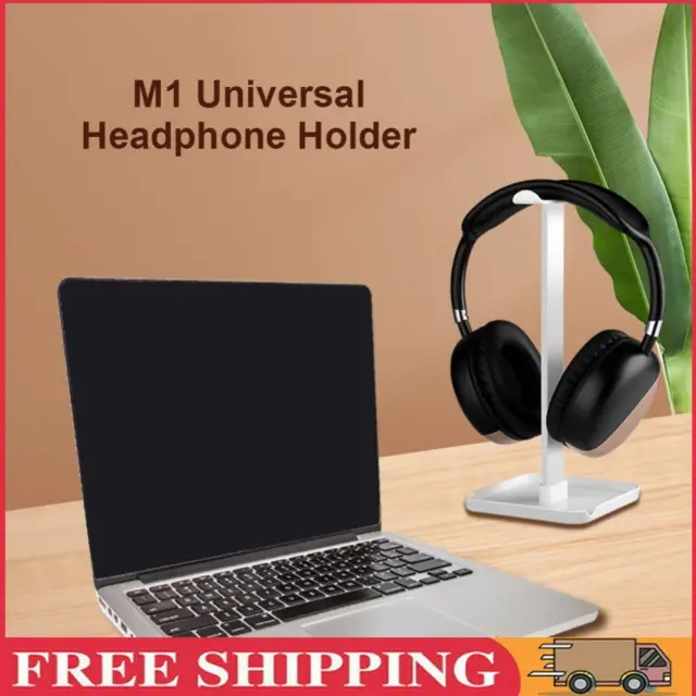 M1 Headphone Holder Hanger Earphone Desktop Display Stand Bracket (White)