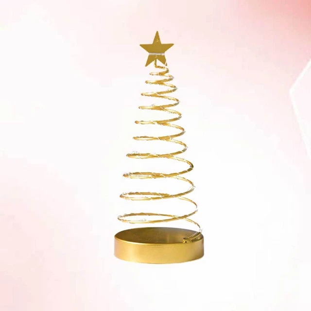 TREE LIGHTS OUTDOOR Pre Lit Coil Christmas Glowing Spiral Trees Iron