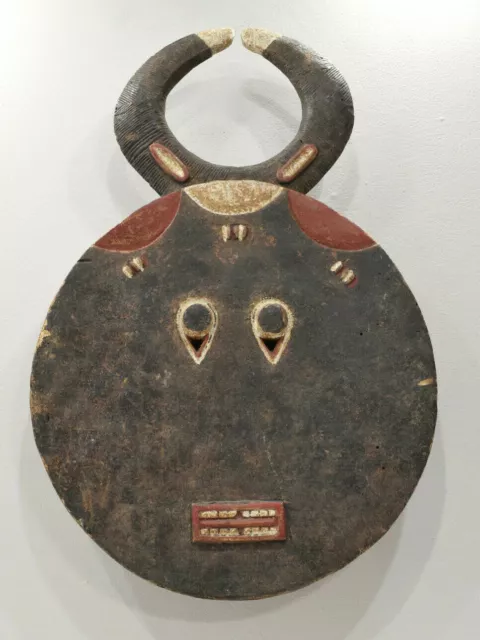 African Goli Horned Mask Akan Tribe Ivory Coast