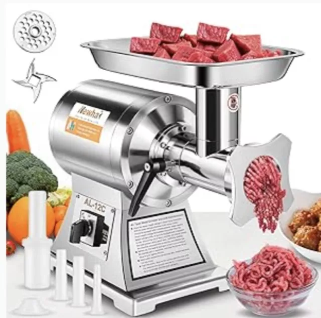 Newhai 850W Commercial Meat Grinder/Mincer Electric Heavy Duty Industrial 110V