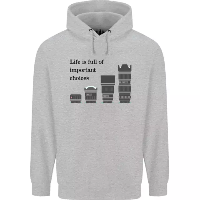 Photography Important Choices Photographer Mens 80% Cotton Hoodie