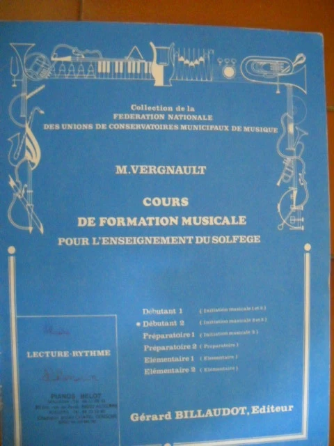 Cours de formation musicale pour l'enseignement du solfège -