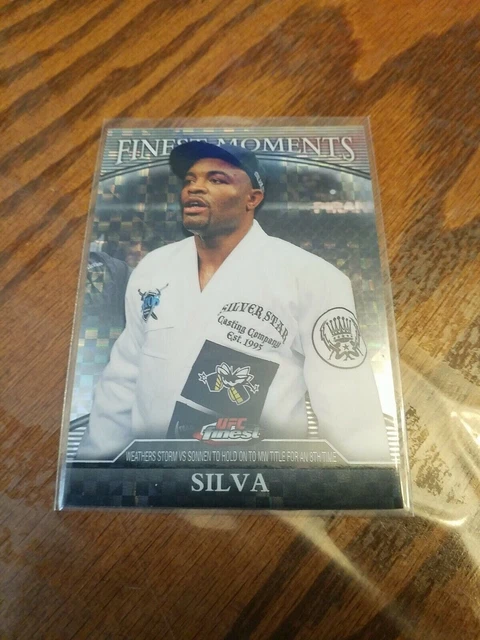2011 Topps UFC Finest Moments X-Fractor Insert Card 145/188 Anderson Silva FM-AS