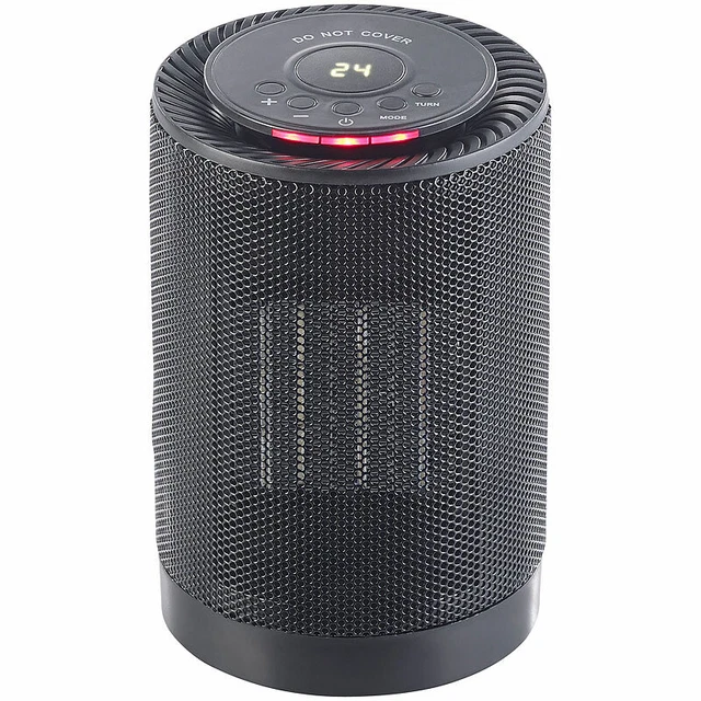 Digitaler Keramik-Tisch-Heizlüfter, 3 Stufen & Oszillation, 1.200 Watt