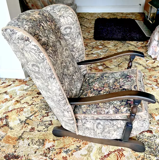 Vintage wingback rocking chair deals