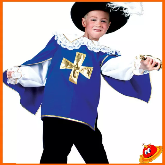 COSTUME CARNEVALE RAGAZZO Bambino Aramis Moschettiere Tg 9-14 anni EUR  39,90 - PicClick IT