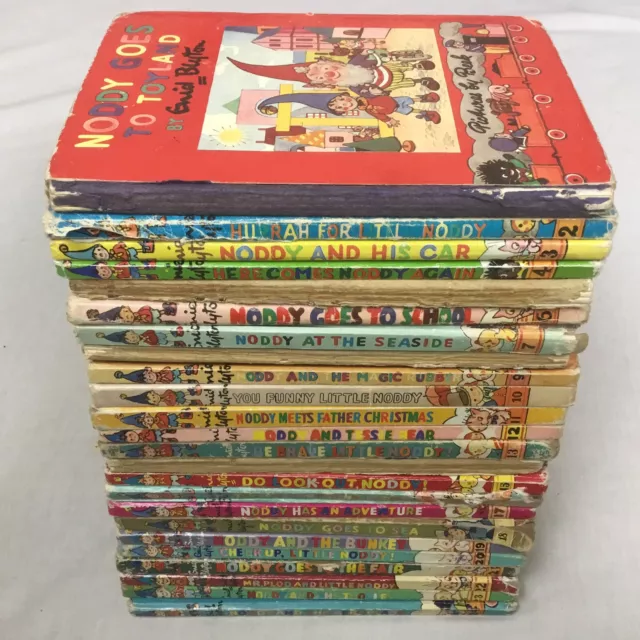NODDY ALL ABOARD For Toyland Complete Set of Blyton Vintage Books 1950s ...