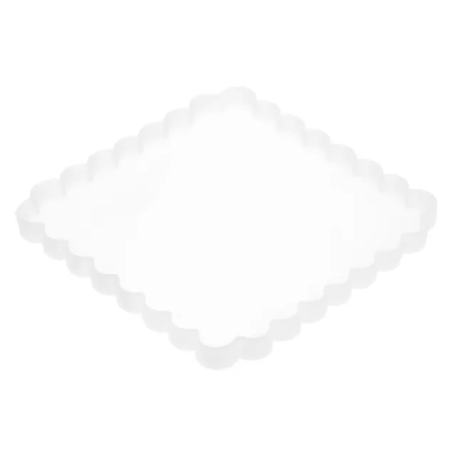 Molde grande de bandeja de silicona 7,5""x7,5"" molde de resina montaña rusa cuadrado irregular