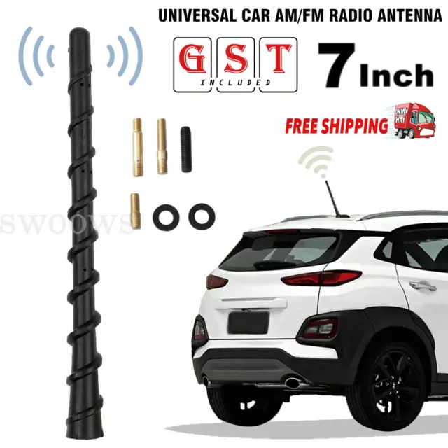 7" Universal Car AM/FM Radio Antenna Short Mast Signal Flexible Roof Aerial SUV