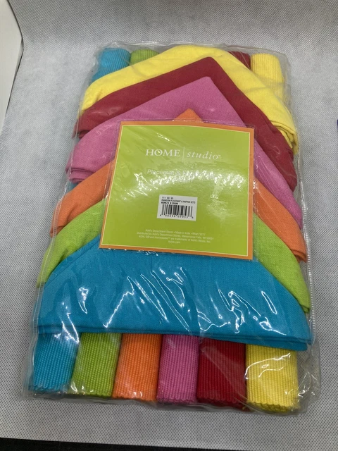 Juego de Plateles y Serpinas Arco Iris 6 de cada uno - Nuevo en paquete - No artículos Fiesta - Coincidiría