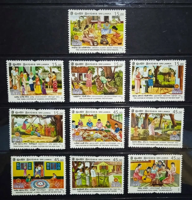 SRI LANKA STAMP 2022 Sinhala Tamil New Year 1 Souvenir Sheet EUR 2 