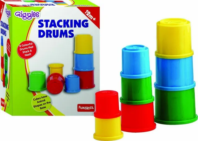 Funskool Giggles Stacking Drums (Free shipping worldwide)