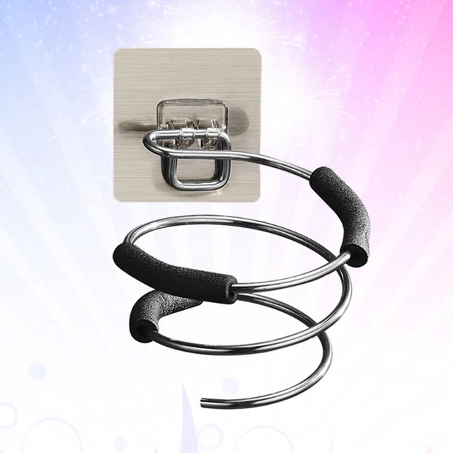 Holder for Hair Dryer Blow Stand Hairdryer Wall Mount Stainless Steel Bracket