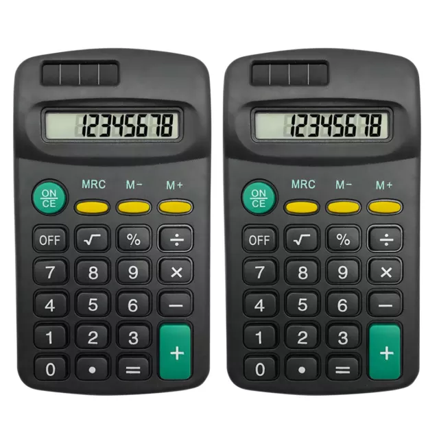 2-20 Mini Pocket Calculator Small| 8 Digit Display Office Home School Stationery