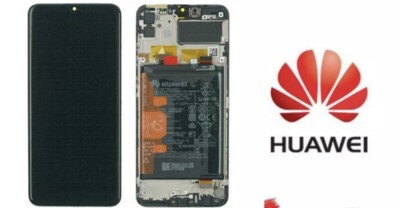 Originale Ecran Complet Noir Pour Huawei Y6p Avec Chassis Et Batterie