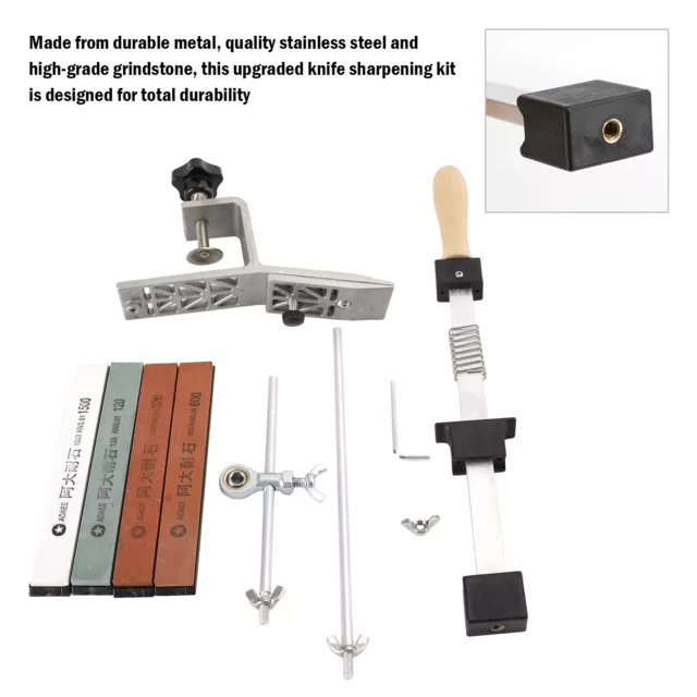 Professional Edge Knife Sharpening Fix-angle Sharpener System with 4 Stones US
