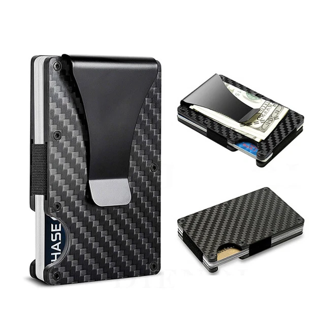 Men RFID Blocking Slim Money Clip Wallet Credit Card ID Holder Thin Minimalist