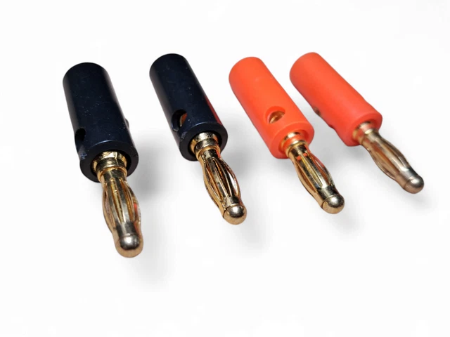 Douilles Banane 4mm Pour Haut-parleur - Lot De 10 - Couleurs Assorties - Laiton Nickelé - Pour Connexion Filaire - 9