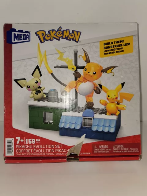 Mega Construx Pokemon PIKACHU Evolution Set Pichu Pikachu Raichu GYH06 NEW