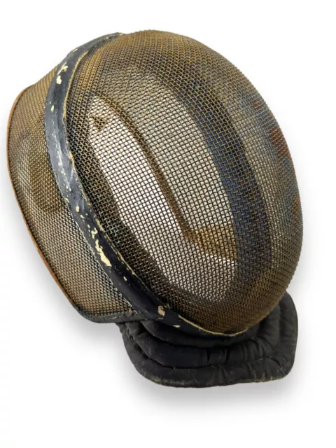 Vintage French Fencing Mask Caged Metal Helmet