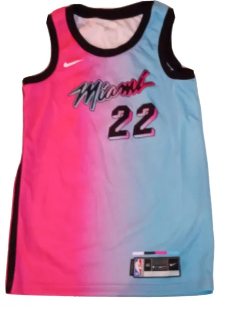 Jimmy Butler Miami Heat Swingman Jersey Mens Sz 50 L Blue Pink is Faded 22