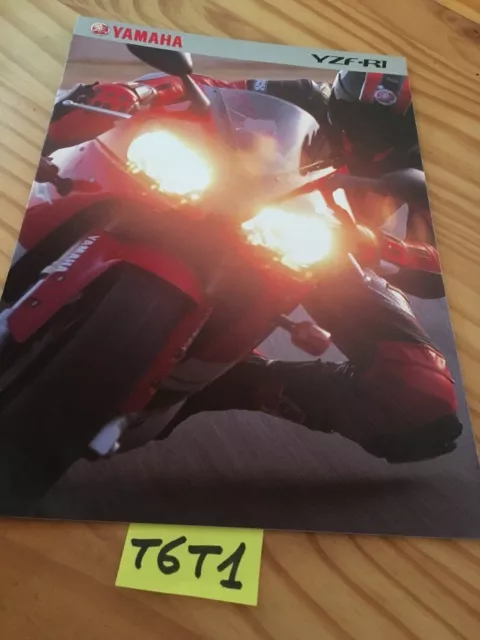 Yamaha YZF-R1 1999 1000 R1 prospectus moto brochure publicité prospekt dépliant