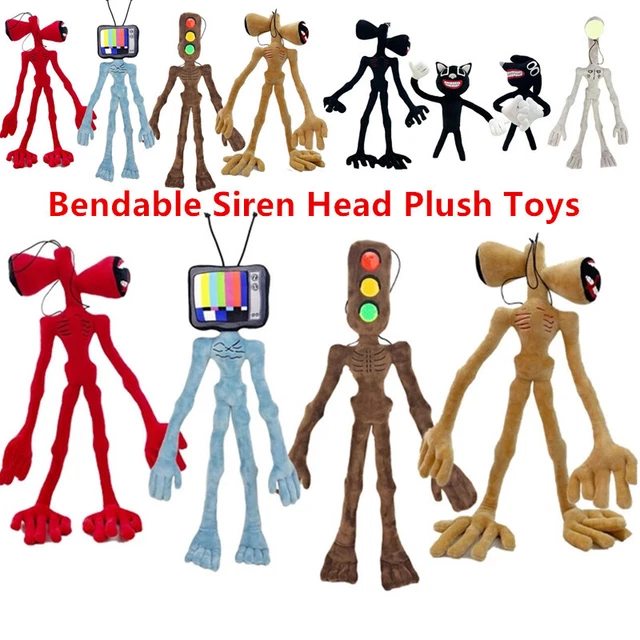 SIREN HEAD PLUSH Toy Cartoon Bendable Horror Figure Stuffed Plush Dolls
