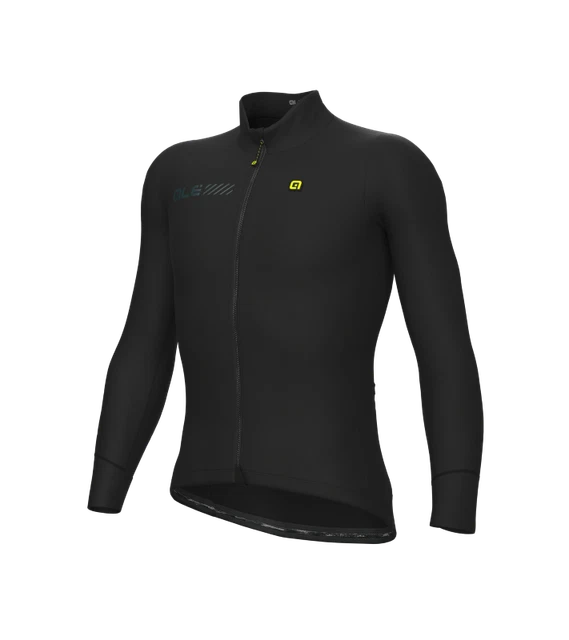 Giubbino invernale ciclismo ALE' SOLID FONDO 2.0 nero 2023
