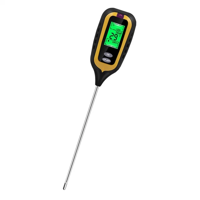 YAMRON Humidimètre 4 En 1 Pour Plantes - Température, Humidité, PH Et Lumière Du Sol Avec Écran LCD