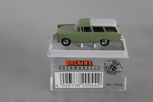 Brekina Opel Rekord P 1 Caravan grün, weiß OVP
