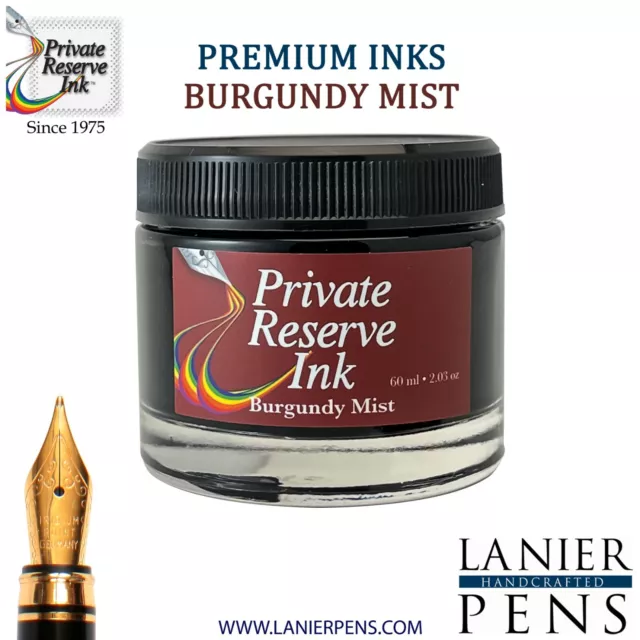 Private Reserve Ink, 60ML Ink Bottle – Burgundy Mist
