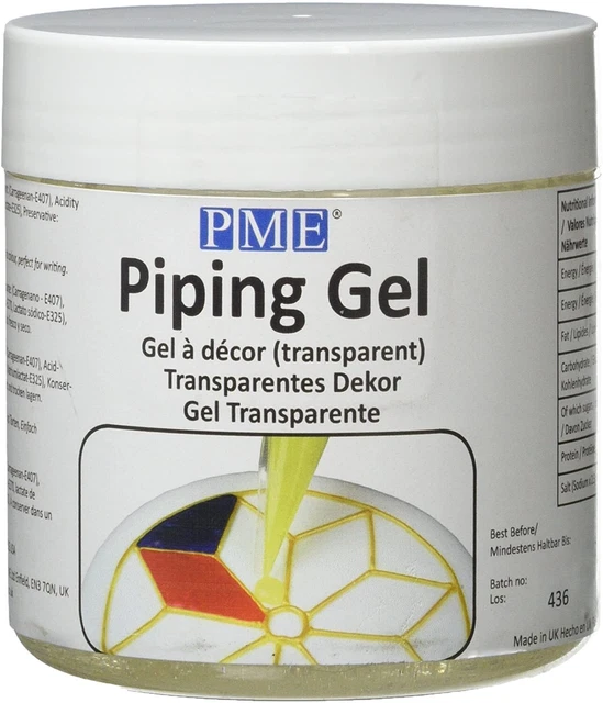 PME 325g Piping Gel for Baking Glaze Cupcake Cake Icing Decorating Sugarcraft