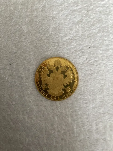 FRANC. iOS. i.d.G. AVSTRIAE imperrator 13 9 Gramm, 1915 Gold Münze 986/1000