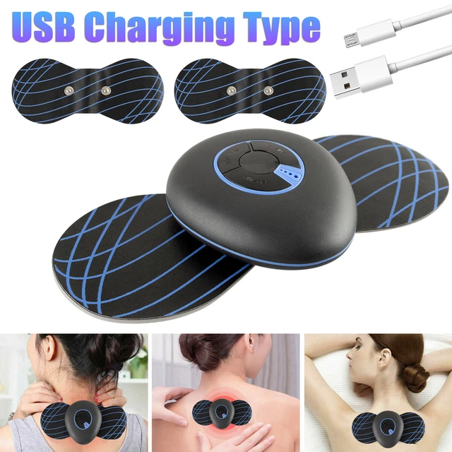 EMS MICROCURRENT LYMPHATIC Drainage Massage Pads for Neck Shoulder Back
