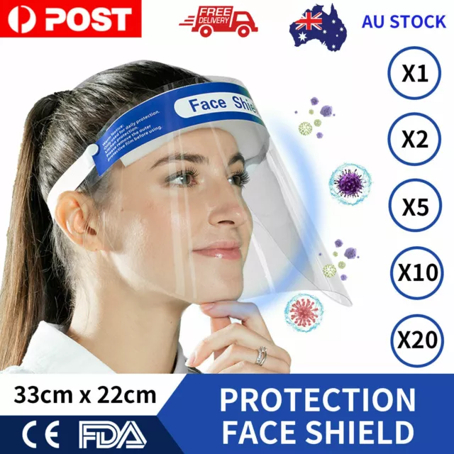 Full Face Cover Protection Safety Mask Shield Clear Glasses Anti-Fog Anti-Splash