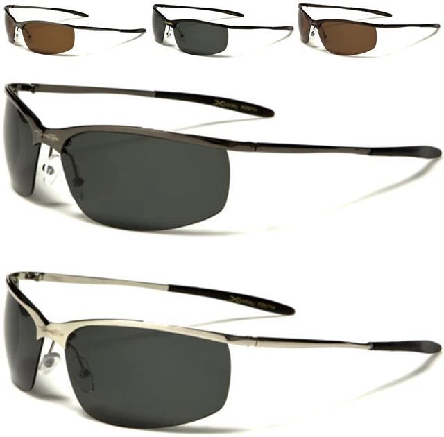 XLOOP POLARIZED SUNGLASSES Sport Wrap Pilot Metal Uv400 Ladies Womens Mens  Boys £14.99 - PicClick UK