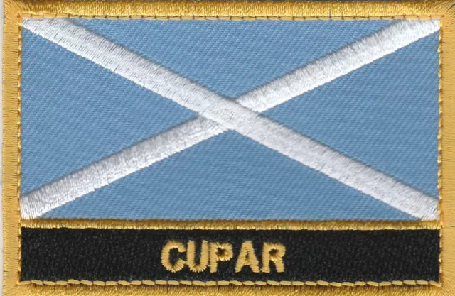 Cupar Scotland Town & City Embroidered Sew on Patch Badge