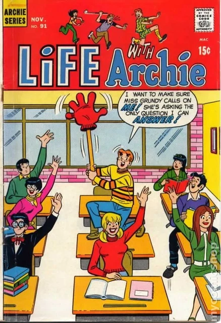Life with Archie #91 VG 1969 Stock Image Low Grade
