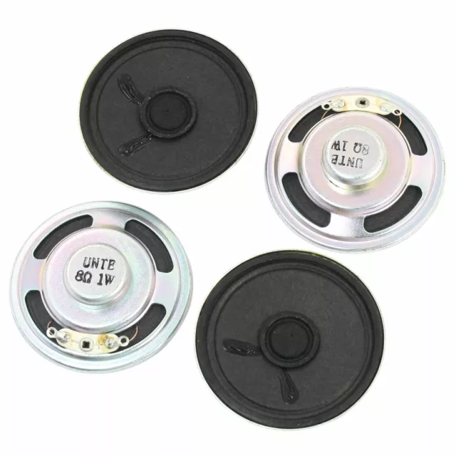 Electronic Round Metal Internal Magnet Speaker 1W 8 Ohm 50mm 4Pcs