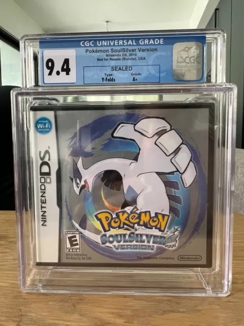 Pokemon: HeartGold & SoulSilver Version (DS, 2010) VGA 100!! GEM MINT!! Not  WATA