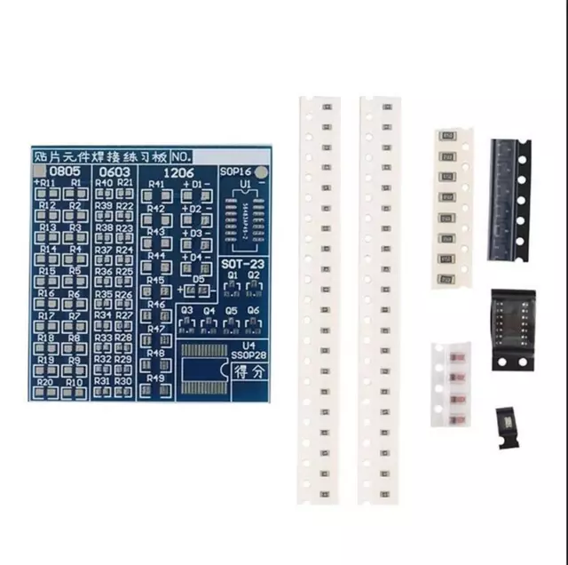 SMT SMD Component Welding Practice PCB Board Soldering Solder DIY Suite KiN.pj