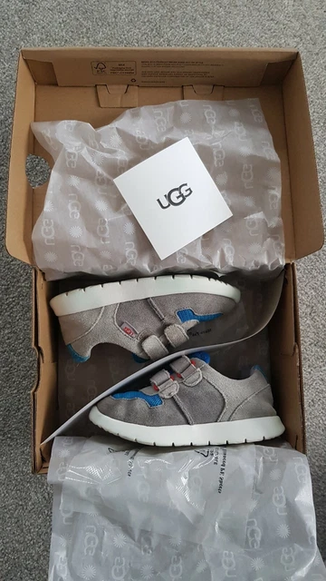 UGG KIDS BOYS Infant Tygo Grey Blue Sneakers Shoes Trainers Size