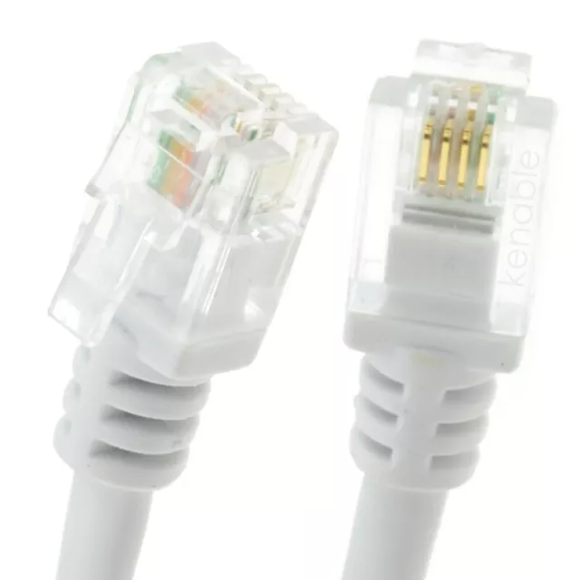 0.5m RJ11 to RJ11 ADSL High Speed Broadband Modem, Telephone, Router Cable Lead