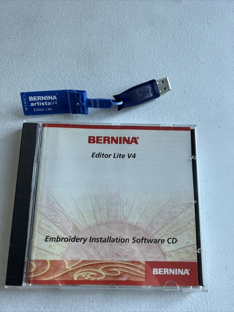 Software de bordado Bernina Editor Lite V4 con dongle para Windows 98 XP Vista