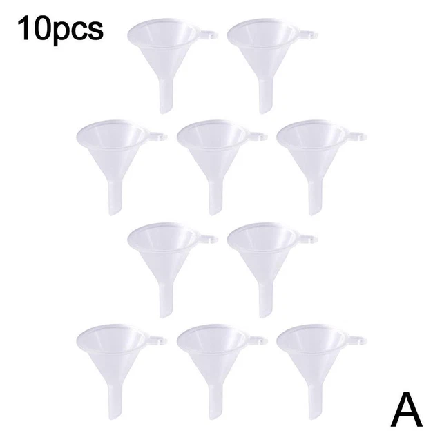 10pcs Plastic Dispensing Funnel Small Funnel Funnel Liquid Dispensing Clear F J4