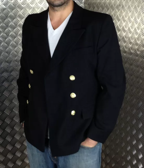 Uomo Vintage Retrò Militare da Ufficiale Tunica Giacca Giacca Tutte le Taglie -