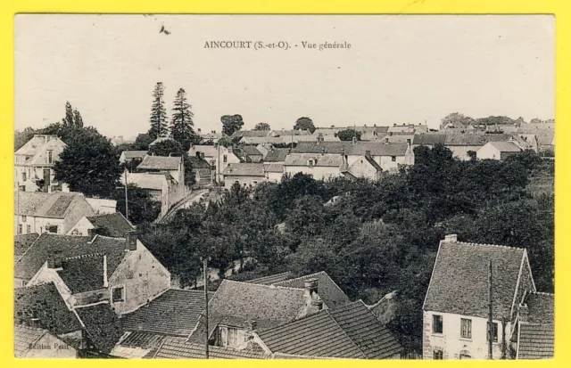 cpa RARE 95 - AINCOURT (Val d'Oise) general view of the VILLAGE