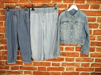 Girls Bundle Age 8-9 Years Next Gap Jeans Jacket Light Denim Crop Plain 134Cm