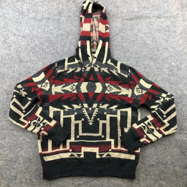 Denim Supply Ralph Lauren Hoodie Womens Large Aztec Geometric Sweatshirt