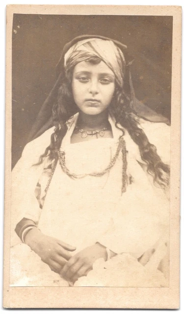 Photo CDV Mauresque - Alger - Tirage Albuminé, Vers 1865 - Algérie